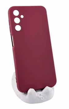 Чохол Silicone Case для Samsung Galaxy A24 / A245 бампер із мікрофіброю бордовий