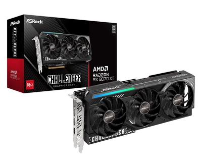 Відеокарта ASRock Radeon RX 9070 XT Challenger 16GB (90-GA61ZZ-00UANZ)