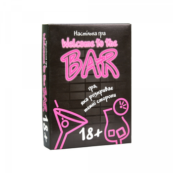 Настільна гра Strateg Welcome to the Bar карткова для вечірок 18+
