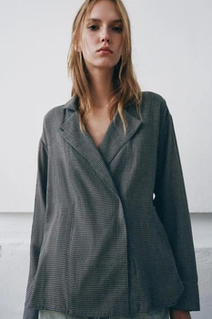 Сорочка в клітинку Zara 5344/015 S