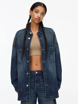 Джинсова куртка оверсайз Pull & Bear 3474/315 M-L