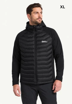 Куртка демісезонна чоловіча Jack Wolfskin ROUTEBURN PRO HYBRID XL чорна (12346006)