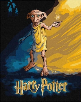 Картина за номерами Ideyka Гаррі Поттер: Плакат із Доббі Warner Bros. 40 х 50 см (KHO5221) (4823104390060)