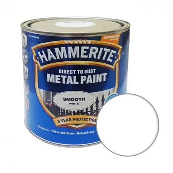 Краска по металлу 3-в-1 Hammerite гладкая Smooth 2,5 литра Белый