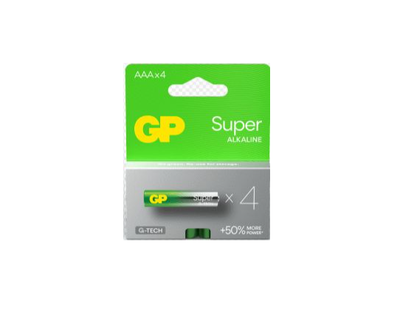 Батарейки GP AAA (LR03) Super Alkaline 24A21-SB4