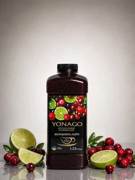 Фруктово-ягідний вітамінний напій Yonago «Журавлина-Лайм» 1,25 кг