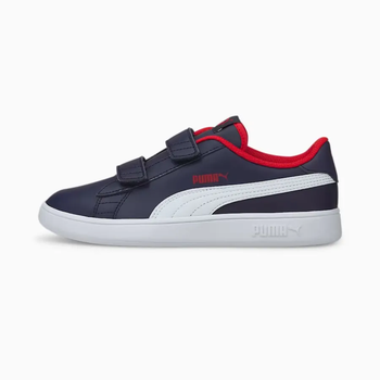 Кросівки Puma Smash 3.0 Leather V Navy/White/Red 34-2.5-21.8см