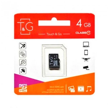 Карта памяти T&G MicroSDHC UHS-1, 4 Гб. - 600193