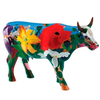 Коллекционная статуэтка Cow Parade корова Georgia O'Cowffe, Size L 30×9×20 см (46726)