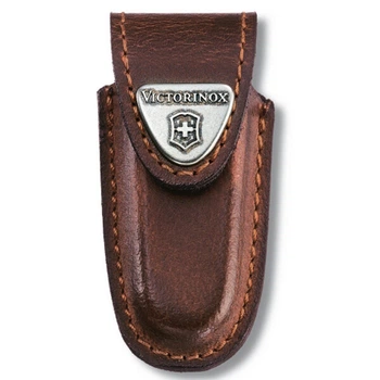 Чехол Victorinox кожаный коричневый (58 мм, 0.62...) для ножей, из натуральной кожи, с креплением на пояс