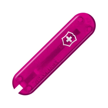 Накладка на ніж Victorinox 58мм рожевий прозорий пластик (Fa+)