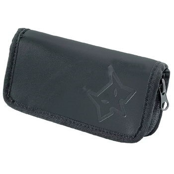 Чехол для ножа Fox Leather Чорний з кишенею для документів