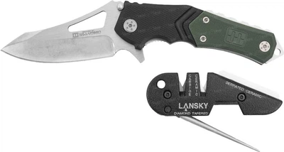 Набір ніж точило Lansky Responder 7" Чорний 170 г (UTR7)
