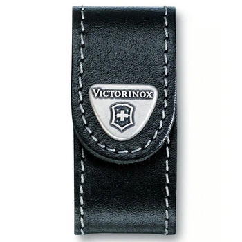 Чехол Victorinox для Minichamp (58 мм), черный, натуральная кожа, с петлей для ремня