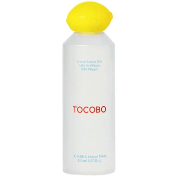 Отшелушивающий тонер с экстрактом лимона и AHA и BHA кислотами TOCOBO AHA BHA Lemon Toner, 150 мл