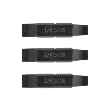 Набор бит Leatherman три двусторонние плоские отвертки 1/4" 3/16" Чёрный