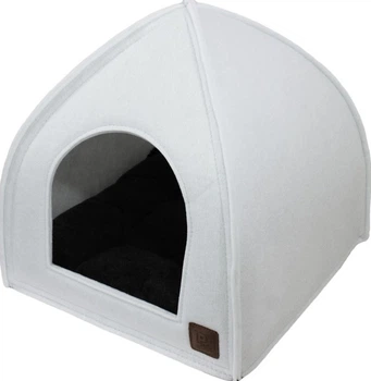 Лежак-палатка Реги №3 "Lucky Pet" для собак и кошек, белый, 45х45х48 см