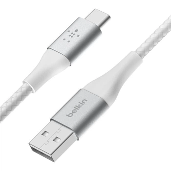 Кабель Belkin Braided USB-A – USB-C 2 м White (CAB002-2MWHTM) OEM