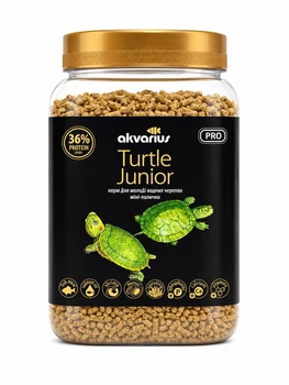 Корм для водоплавающих черепах Аквариус Юниор Черепахи меню (Junior Turtle menu) - 600 мл (200г)
