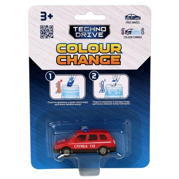 Машинка TechnoDrive Change Color мини-модель меняющая цвет 7 см SK-X11KS