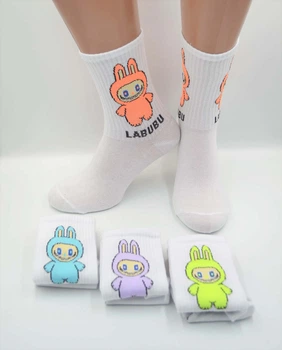 Носки универсальные демисезонные 4 пары Crazy Fox 001.S259 Labubu 36-40р. Ассорти