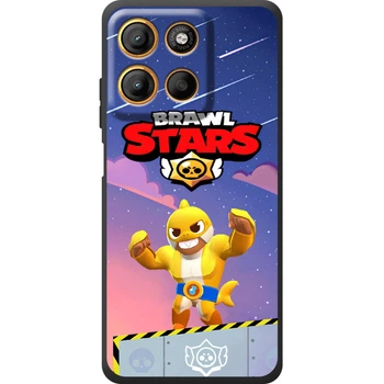 Силиконовый Чехол с Картинкой для Motorola G17 Power Принт (Бравл Старс Эль Примо, Brawl Stars El Primo) (71904-ysm017)