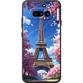 Силиконовый Чехол с Картинкой для Nothing Phone (4a) Принт (Париж, Эйфелева Башня) (72643-ysm036)