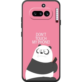 Силиконовый Чехол с Картинкой для Nothing Phone (4a) Принт (Панда, Не Трогай Мой Телефон) (72643-ysm2425)