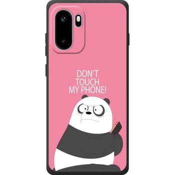 Силиконовый Чехол с Картинкой для OnePlus Ace 6 Принт (Панда, Не Трогай Мой Телефон) (72201-ysm2425)