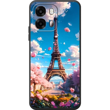 Силиконовый Чехол с Картинкой для OPPO A6s 4G Принт (Париж, Эйфелева Башня) (72246-ysm035)