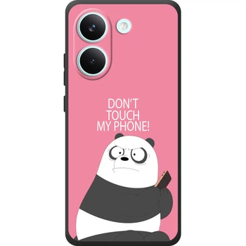 Силиконовый Чехол с Картинкой для Xiaomi Poco X8 Pro Принт (Панда, Не Трогай Мой Телефон) (72245-ysm2425)