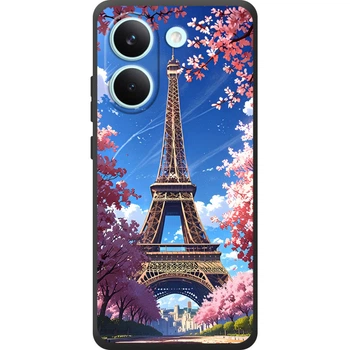 Силиконовый Чехол с Картинкой для Xiaomi Poco X8 Pro Принт (Париж, Эйфелева Башня) (72245-ysm036)