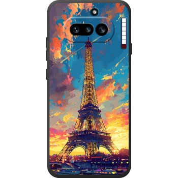 Силиконовый Чехол с Картинкой для Nothing Phone (4a) Принт (Париж, Эйфелева Башня) (72643-ysm038)