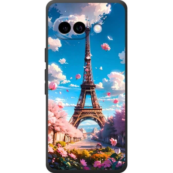 Силиконовый Чехол с Картинкой для Google Pixel 10A Принт (Париж, Эйфелева Башня) (72530-ysm035)