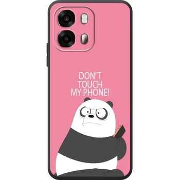 Силиконовый Чехол с Картинкой для OPPO A6s 4G Принт (Панда, Не Трогай Мой Телефон) (72246-ysm2425)