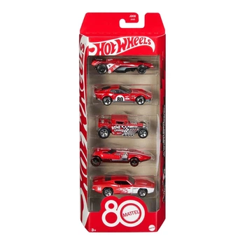 Набор Hot Wheels 80 лет драйва Mattel 5 базовых машинок