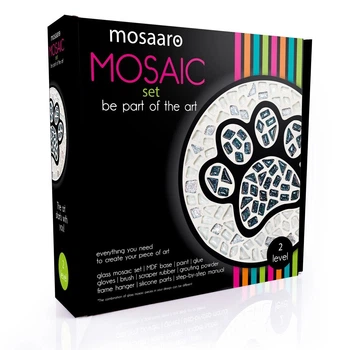 Стеклянная мозаика Mosaaro Черная лапа (MA2031)