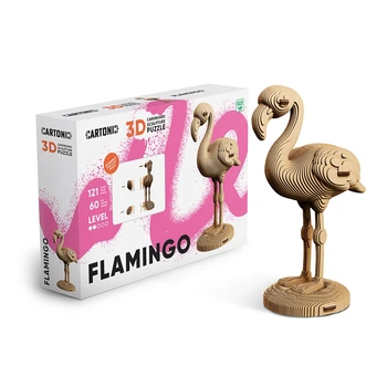 Картонный конструктор Cartonic 3D Puzzle Flamingo, CARTFLAM