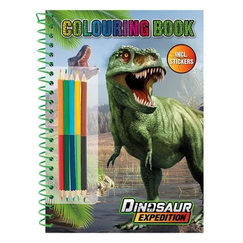 Розмальовка Moxy Dinosaur expedition олівці наліпки 30 стр, 961029