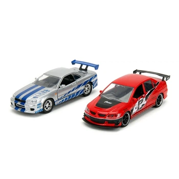 Набір машинок Jada Toys Форсаж Mitsubishi Lancer та Nissan Skyline GT-R 2 шт 253202019
