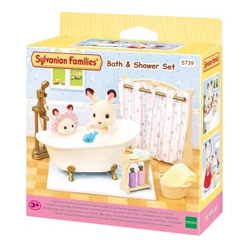Набор Sylvanian Families Ванная комната со шторкой для душа, 5739