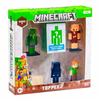 Набір-сюрприз фігурок-топерів Minecraft Делюкс серія 2 Зомбі-мешканець (MC2260)