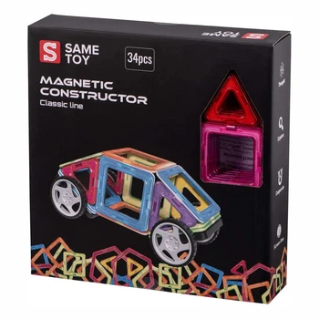 Конструктор магнитный Same Toy Classic line 34 эл (MCST-34)