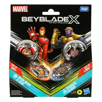 Набор Beyblade X Марвел Танос и Железный человек, G0278_G0287