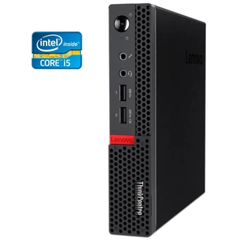 Неттоп Lenovo ThinkCentre Q910 Micro USFF / Intel Core i5-6500T (4 ядра по 2.5 - 3.1 GHz) / 8 GB DDR4 / 256 GB SSD / Intel HD Graphics 530 / WiFi б/у