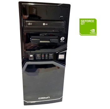 ПК Б-класс Crown Tower / AMD Phenom II X2 555 (2 ядра по 3.2 GHz) / 8 GB DDR3 / 250 GB HDD / nVidia GeForce 9600 GT, 512 MB GDDR3, 256-bit / 400W б/у