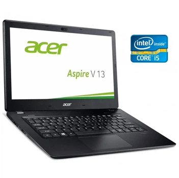 Ультрабук Б-класс Acer Aspire V3-372 / 13.3" (1366x768) TN / Intel Core i5-6267U (2 (4) ядра по 2.9 - 3.3 GHz) / 8 GB DDR4 / 128 GB SSD / Intel HD Graphics 520 / WebCam / Win 10 б/у