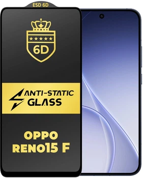 Защитное стекло 6D Anti-Static OPPO Reno15 F Glass Shield (45841)
