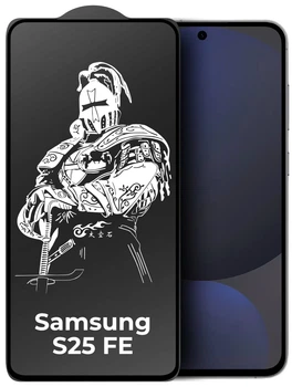 Защитное стекло King Fire Samsung Galaxy S25 FE S731 (Full Glue) Black (45586)