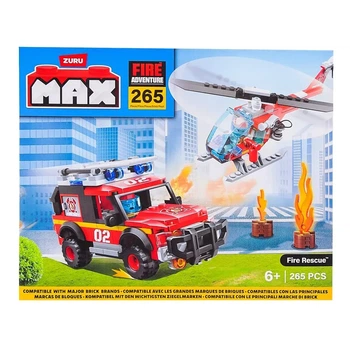 Конструктор Zuru Max Fire Adventure Fire Rescue 265 эл, 83166